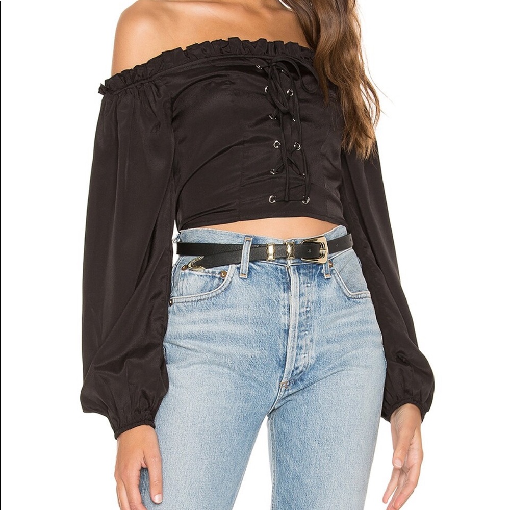 Revolve x superdown off shoulder top